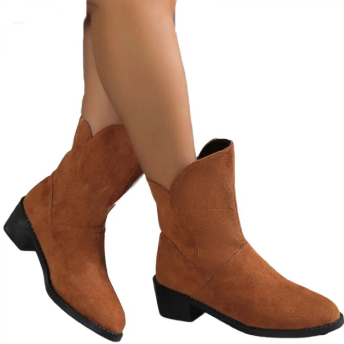 2023 New Chunky Women Ankle Chelsea Boots Piattaforma Gladiatore Scarpe con tacco medio Décolleté Designer invernale in pelle sc