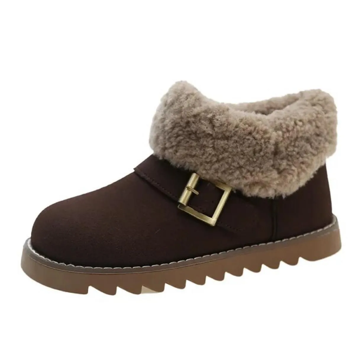 2023 stivali da neve caldi invernali da donna piatti con stivaletti in peluche scarpe imbottite in cotone scamosciato da donna s