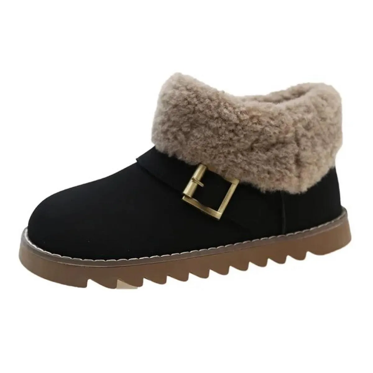 2023 stivali da neve caldi invernali da donna piatti con stivaletti in peluche scarpe imbottite in cotone scamosciato da donna s