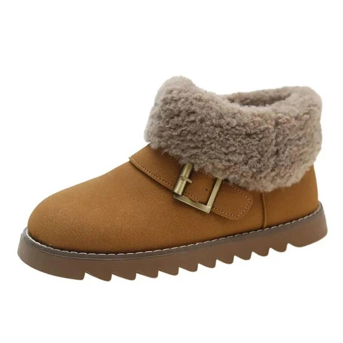 2023 stivali da neve caldi invernali da donna piatti con stivaletti in peluche scarpe imbottite in cotone scamosciato da donna s