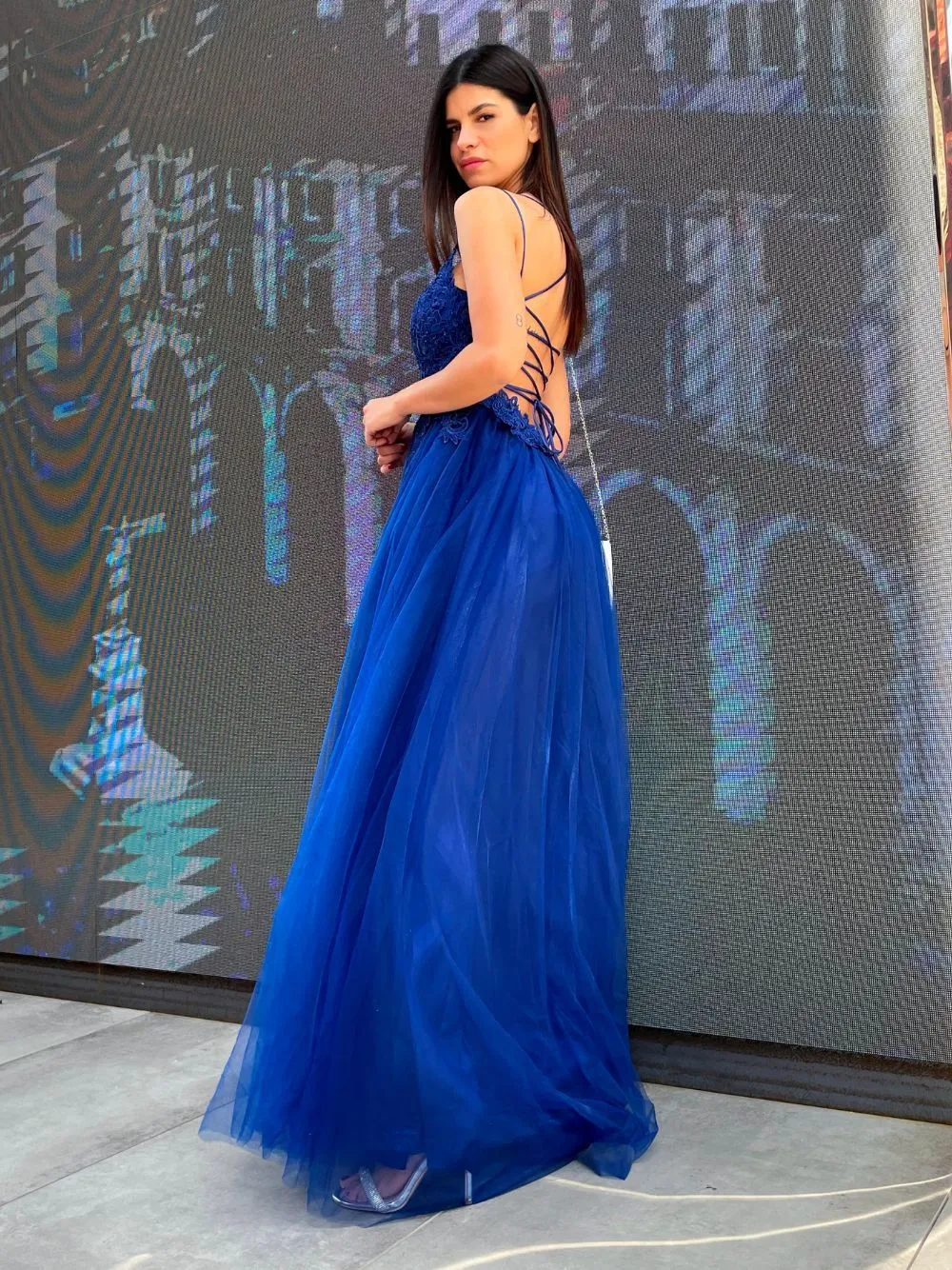 Abito cerimonia pizzo tulle princy