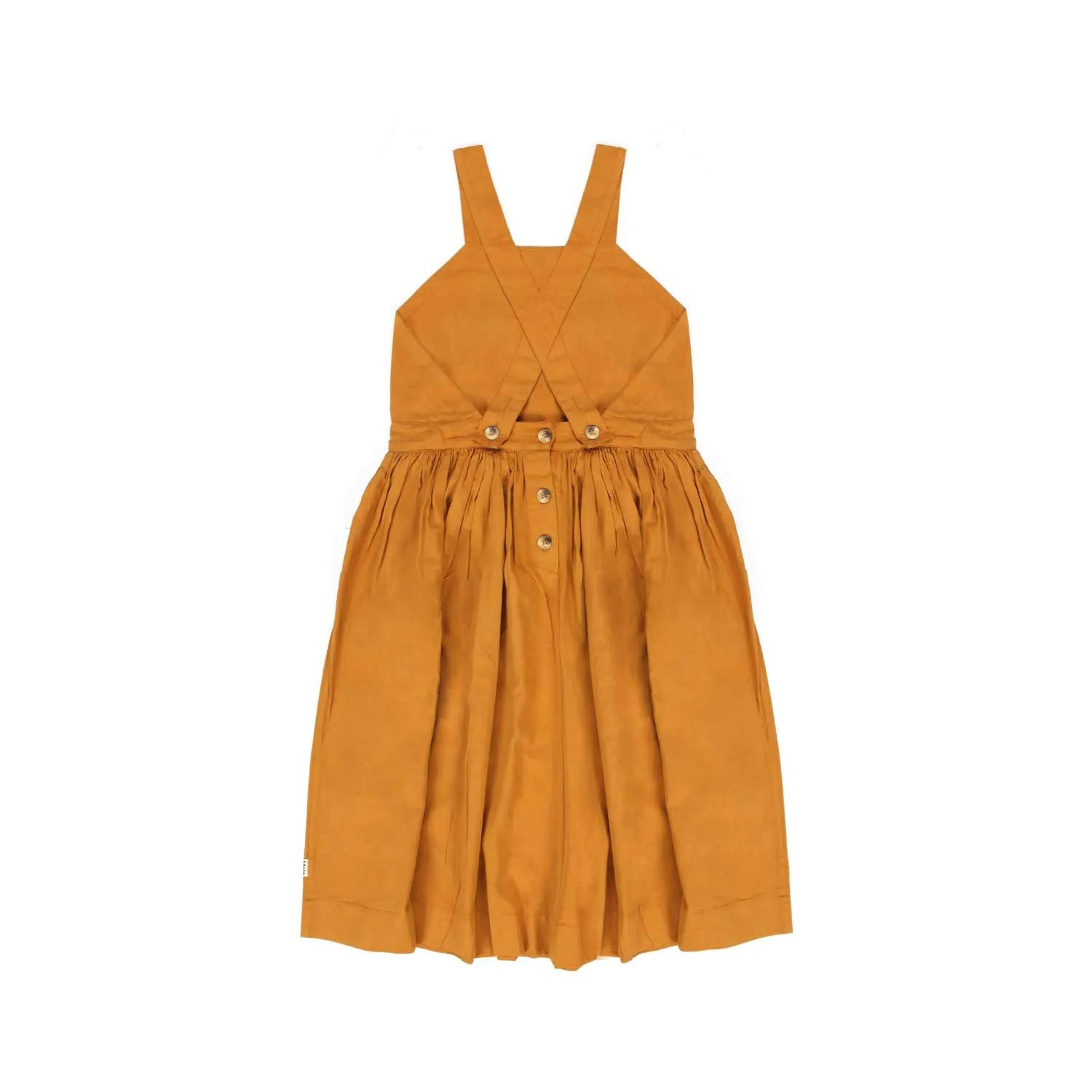 Abito Ciana Color Cammello Bambina E Teen