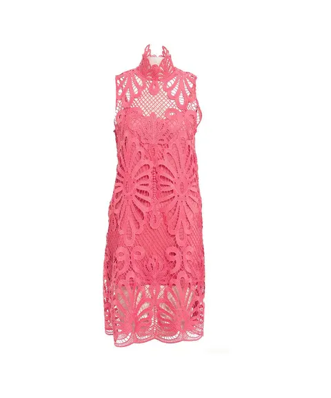 ABITO ROSA IN PIZZO