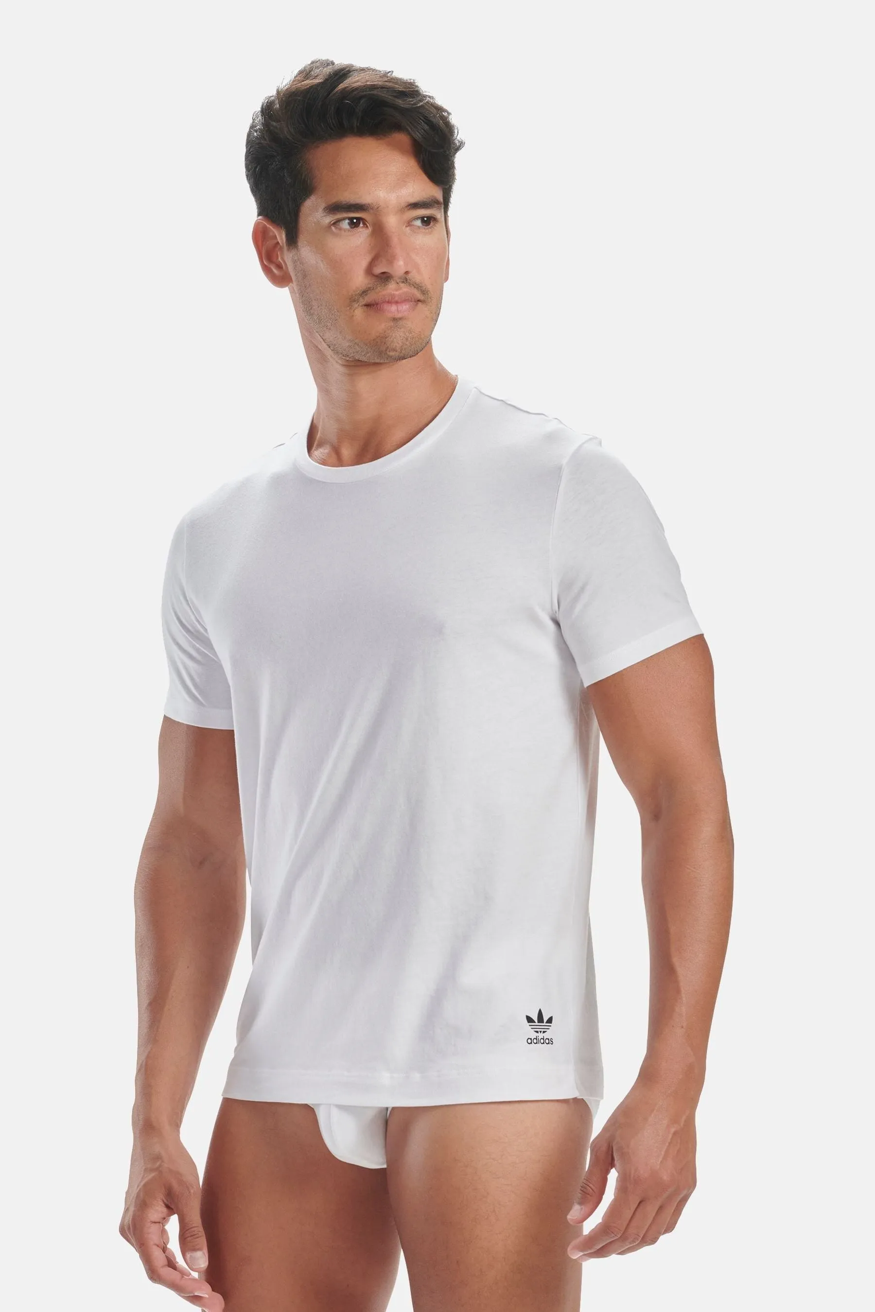 adidas Originals - T-shirt comfort in cotone 2 Confezione Girocollo