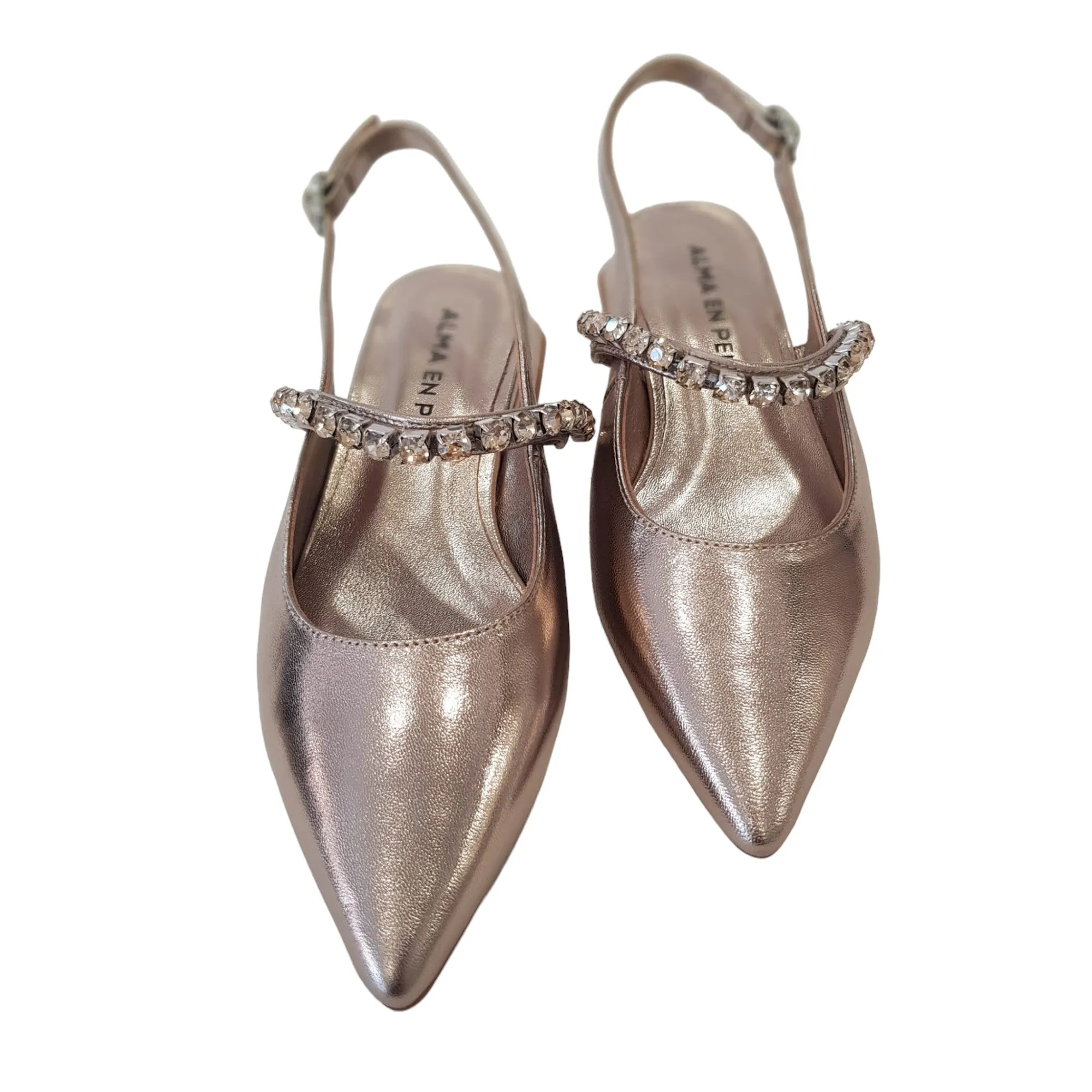 Alma en Pena scarpa donna Slingback platino Rif.95