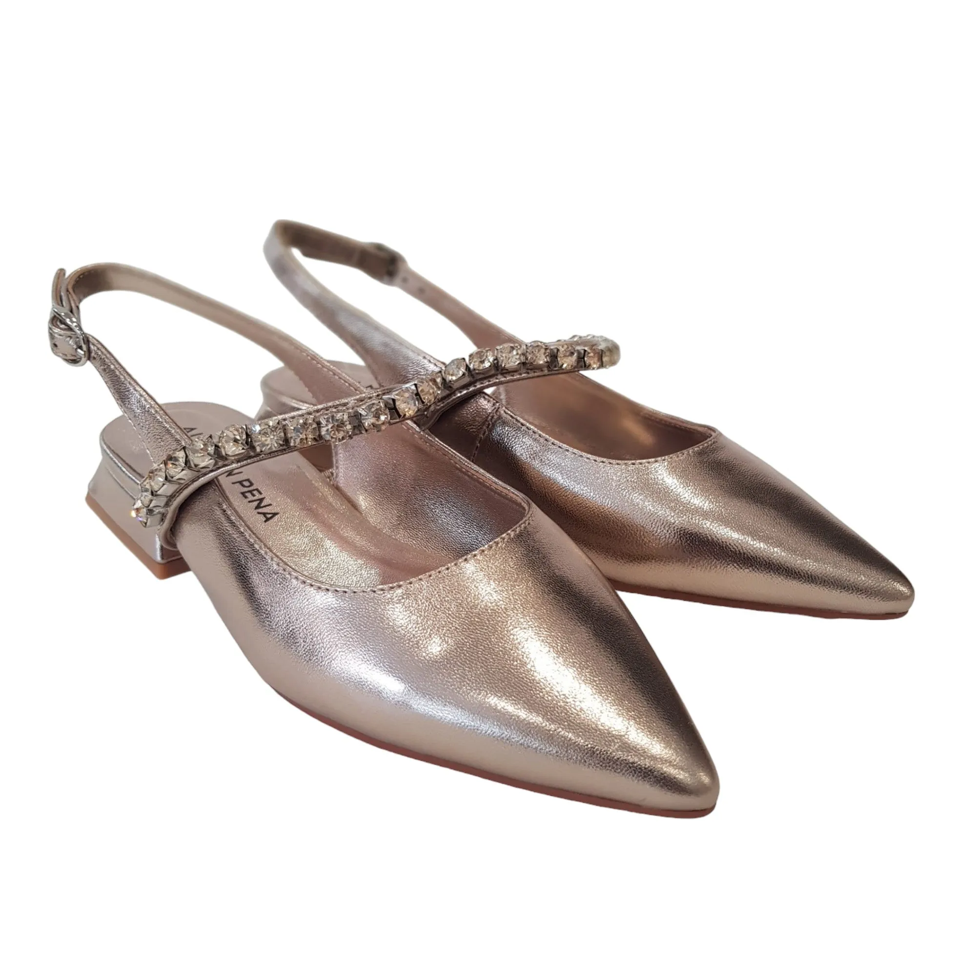Alma en Pena scarpa donna Slingback platino Rif.95