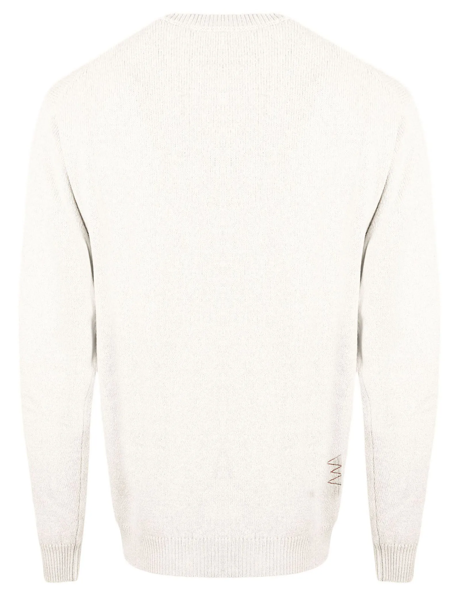 AMARANTO Abbigliamento,Maglieria Maglione in misto lana e cashmere bianco 