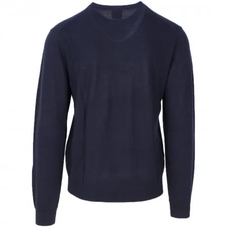 ARMANI EXCHANGE maglia uomo blu tinta unita girocollo felpa 8NZM3A