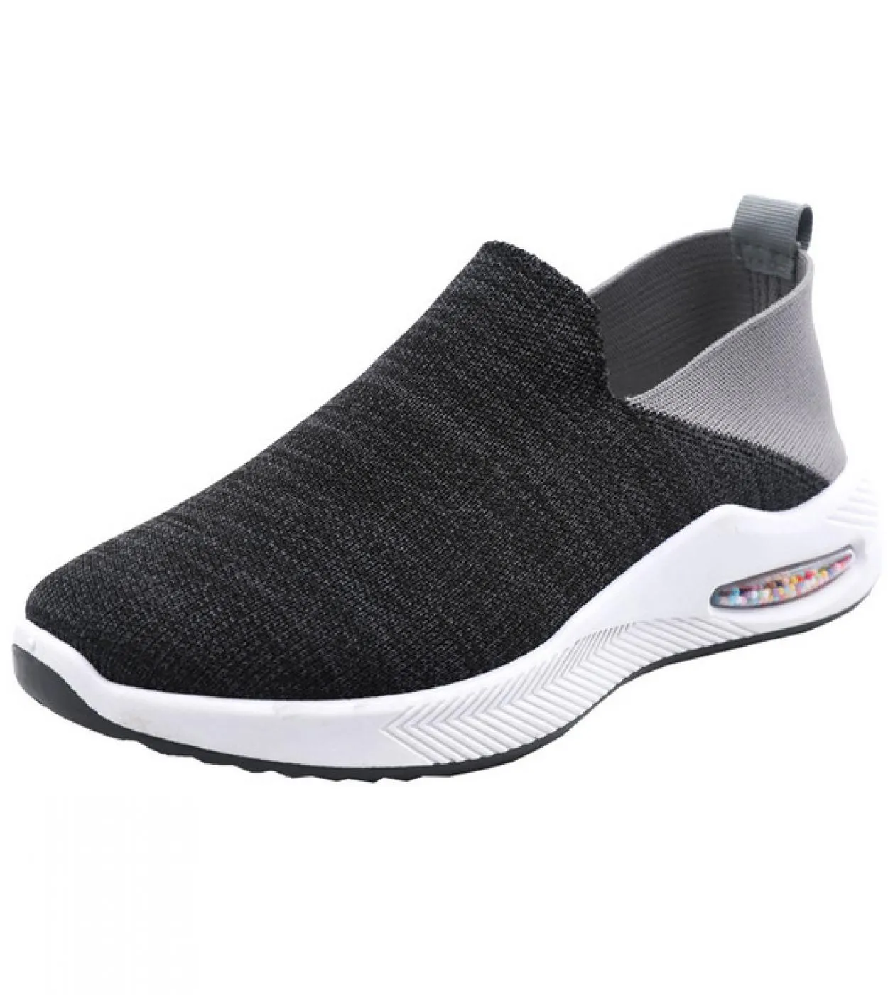 Autunno nuove scarpe a dondolo in mesh traspirante casual scarpe da ginnastica piatte slip on moda suola morbida calzini semplic