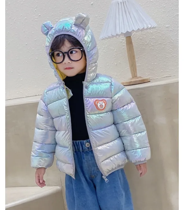 Baby piumino con orecchie bear cangiante