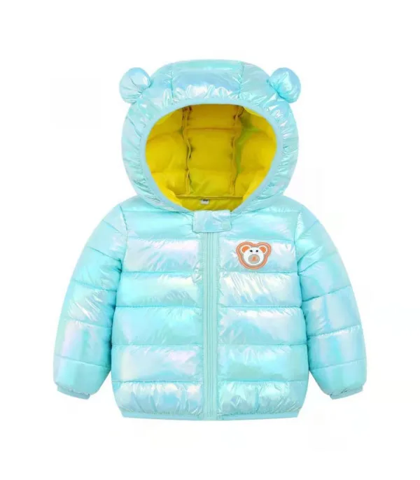 Baby piumino con orecchie bear cangiante