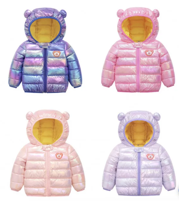 Baby piumino con orecchie bear cangiante