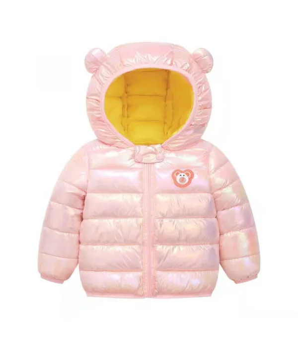 Baby piumino con orecchie bear cangiante