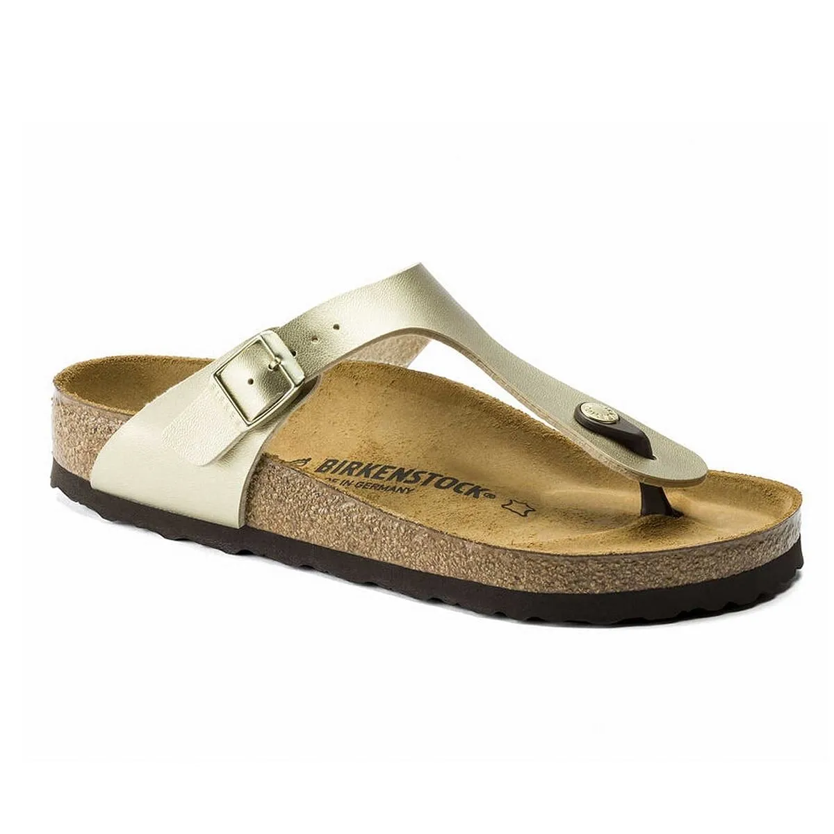      BIRKENSTOCK GIZEH METALLIC GOLD DONNA  