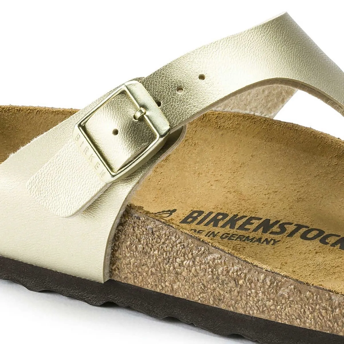      BIRKENSTOCK GIZEH METALLIC GOLD DONNA  