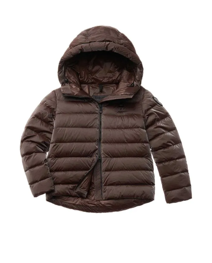 BLAUER Piumino Donna B03022 006364 Maxime A-EE Cappuccio 386 CAFFE TOSTATO