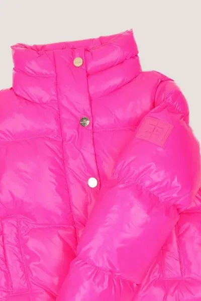 Bomber in vela a collo alto PINK FLUO