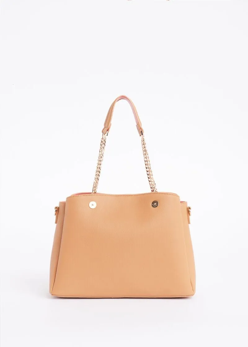 Borsa a mano con charm decorativo