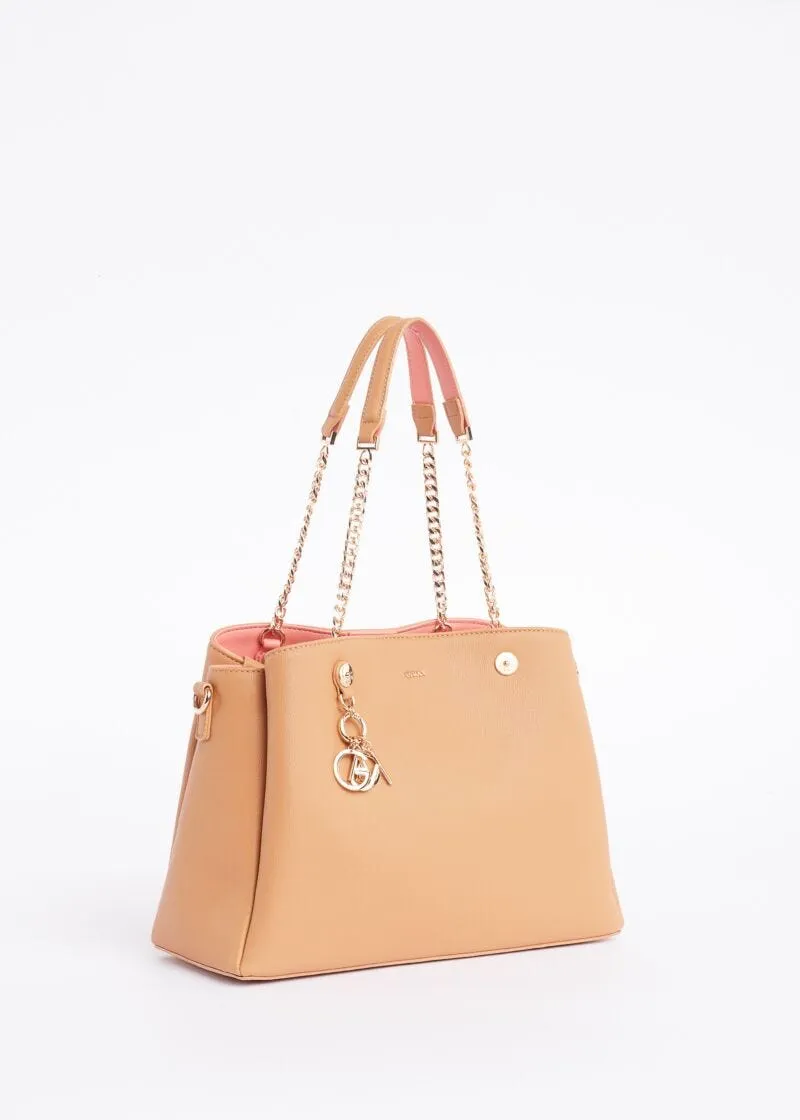 Borsa a mano con charm decorativo