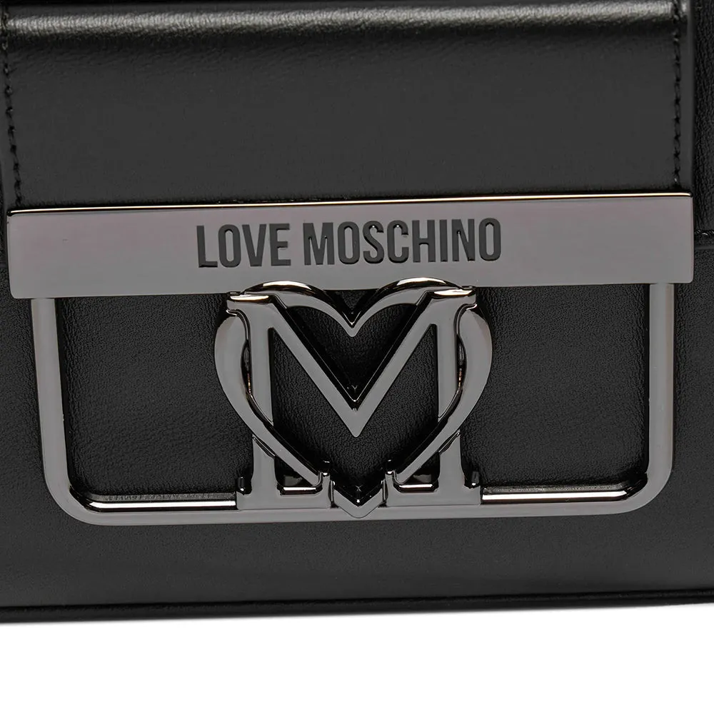 Borsa a Spalla con Tracolla LOVE MOSCHINO linea Uptown Nero