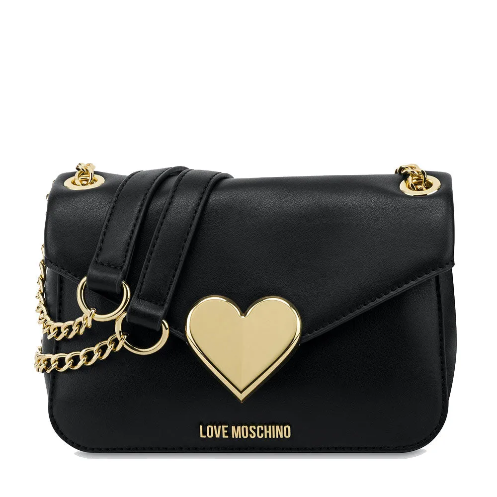 Borsa Donna a Spalla e Tracolla LOVE MOSCHINO linea Gracious Eco-Friendly Nera