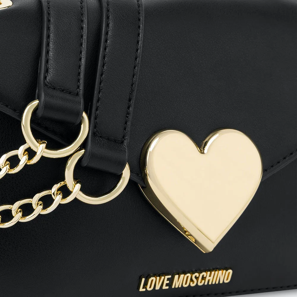 Borsa Donna a Spalla e Tracolla LOVE MOSCHINO linea Gracious Eco-Friendly Nera