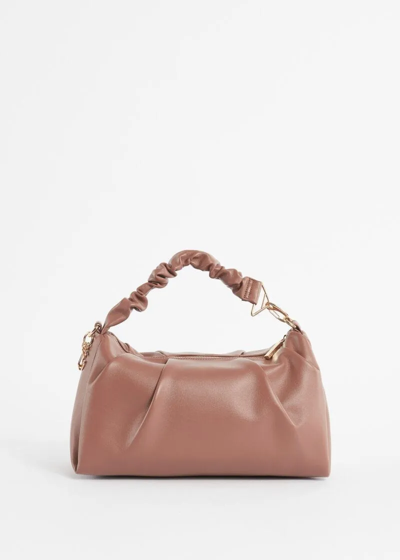 Borsa top handle in similpelle