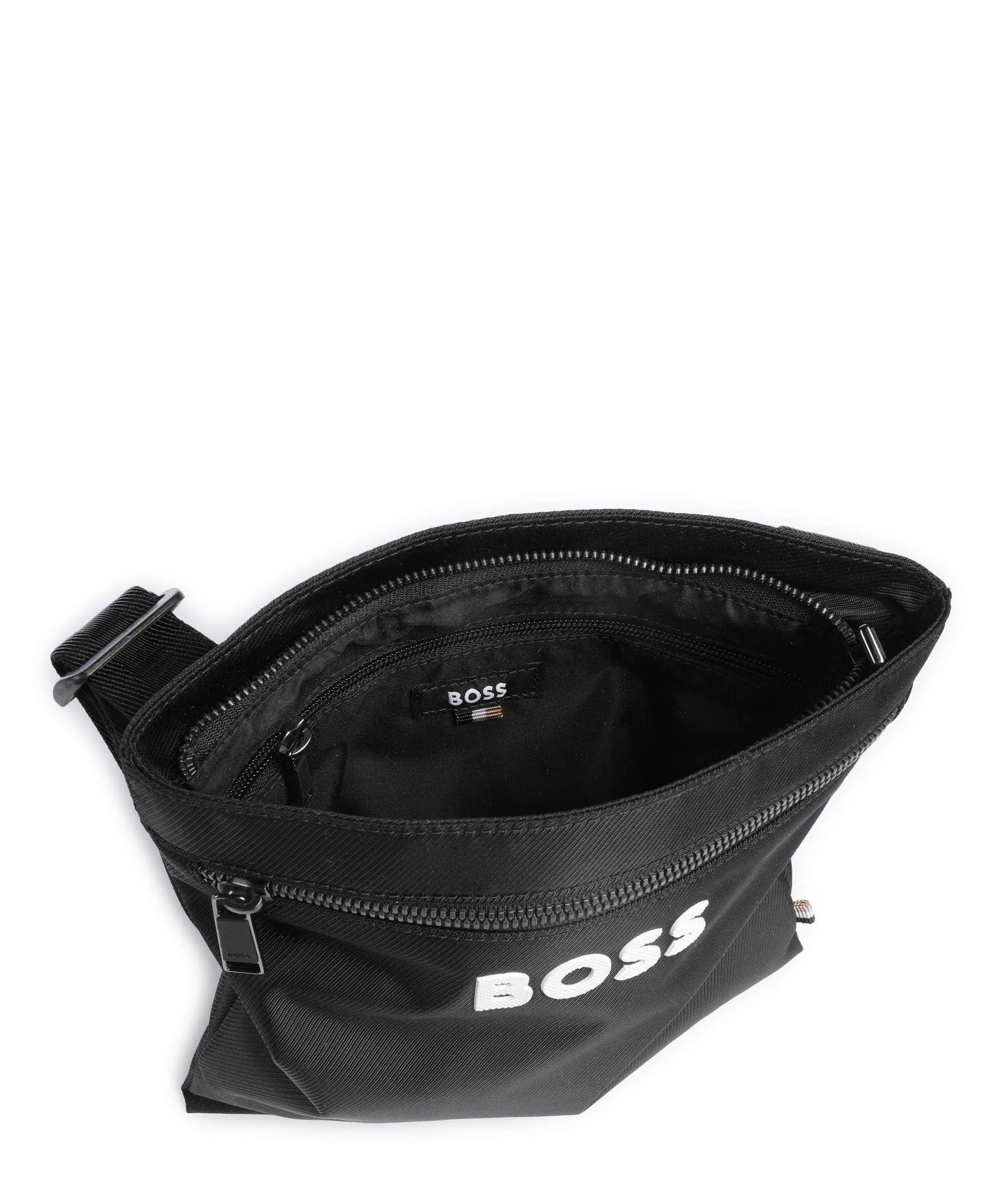  BOSS Catch 30 Borsa a tracolla poliestere riciclato nero  