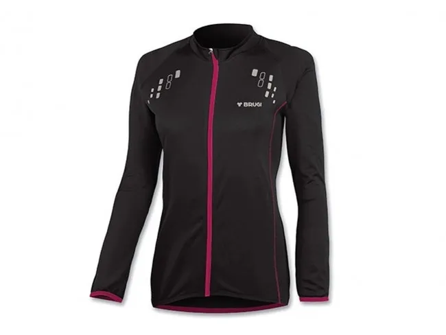 BRUGI MAGLIA CICLISMO DONNA ESTATE K12M 500  BIKE BLACK