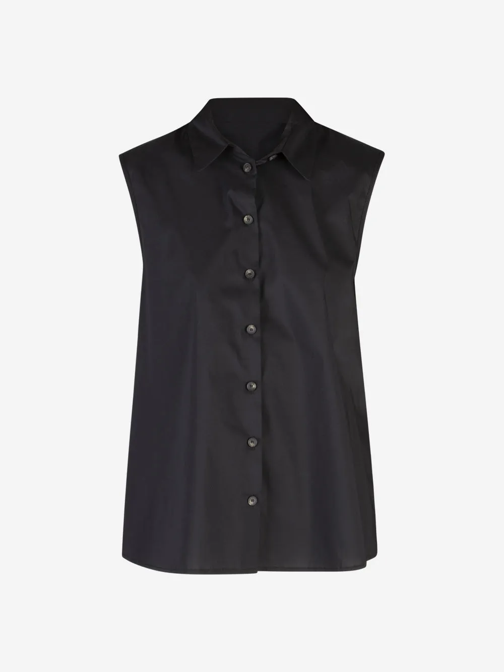 Camicia senza maniche nera