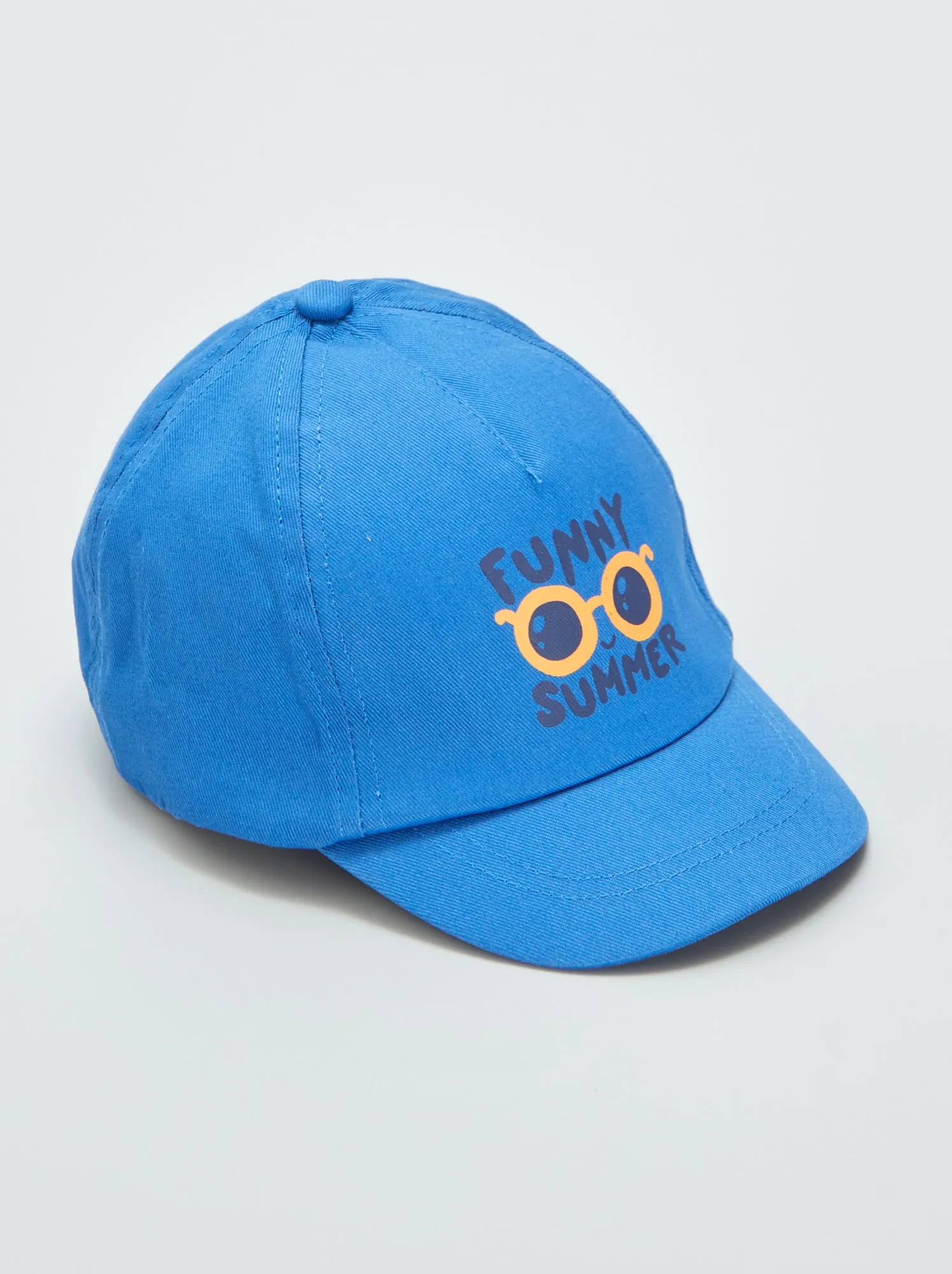 Cappellino in tela stampata - BLU