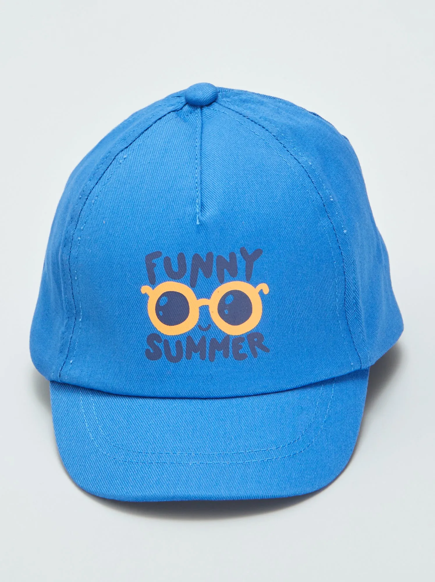 Cappellino in tela stampata - BLU