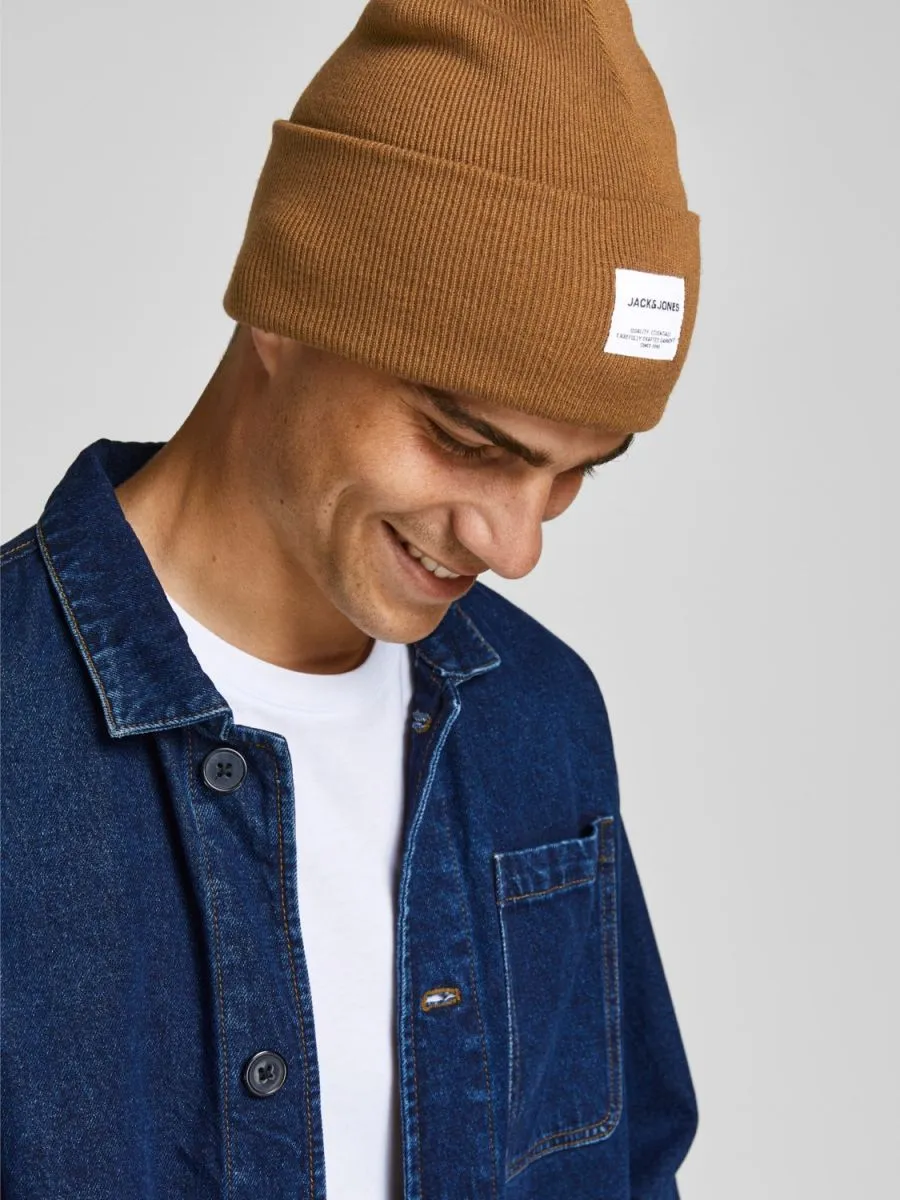 CAPPELLO Uomo JACK&JONES 12150627 LONG BEANIE RUBBER