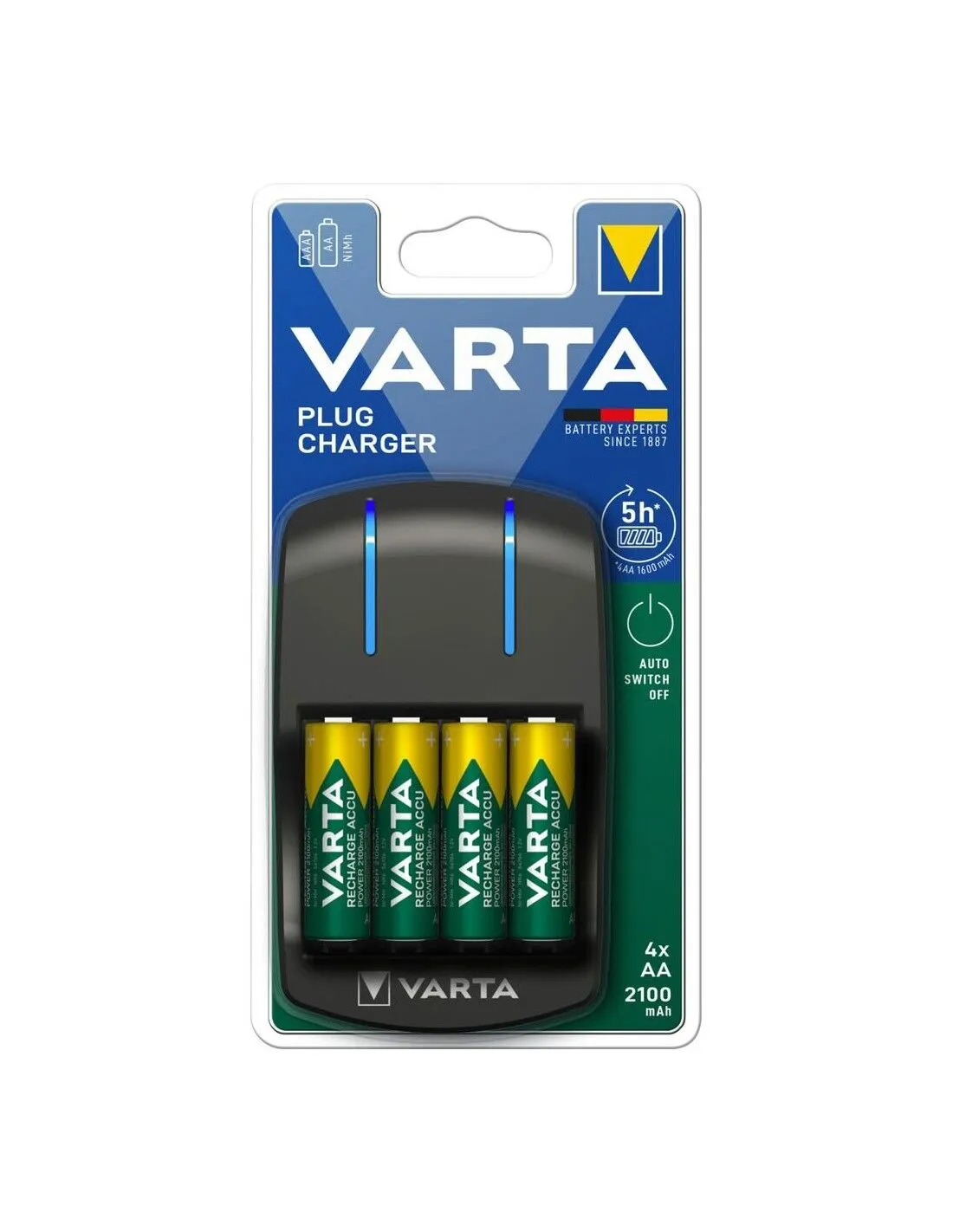 Caricabatterie Varta 57647 101 451 Nero