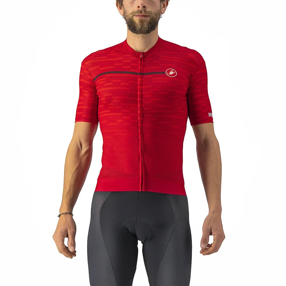 Castelli Maglia Ciclismo Insider Dark Red Uomo