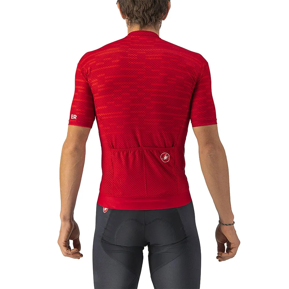 Castelli Maglia Ciclismo Insider Dark Red Uomo