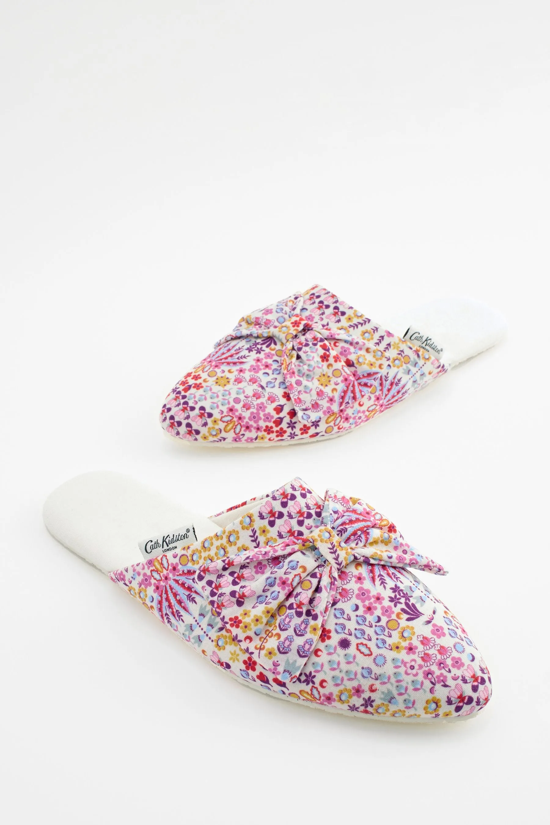 Cath Kidston - Pantofole Fiocco a punta con parte frontale