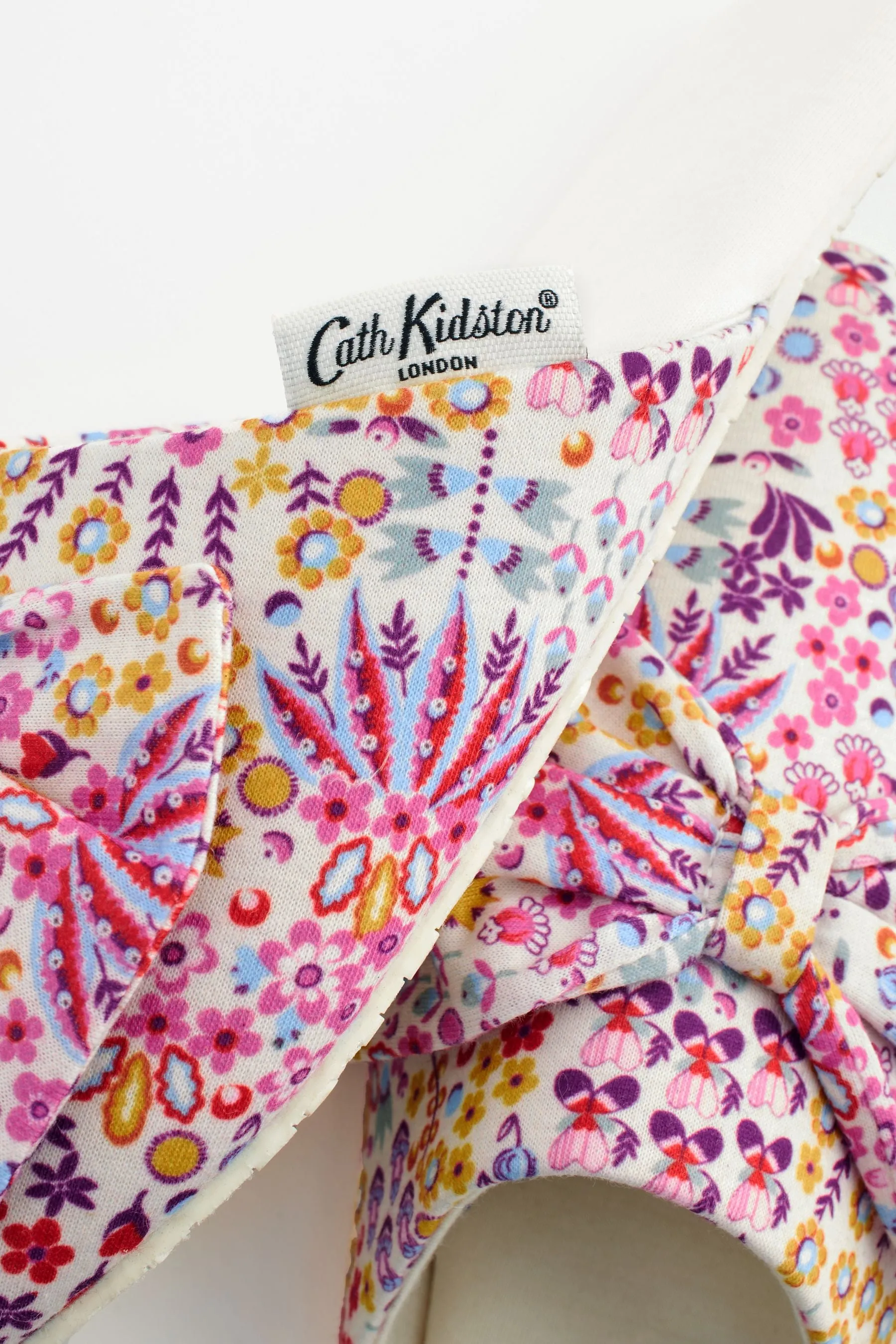 Cath Kidston - Pantofole Fiocco a punta con parte frontale