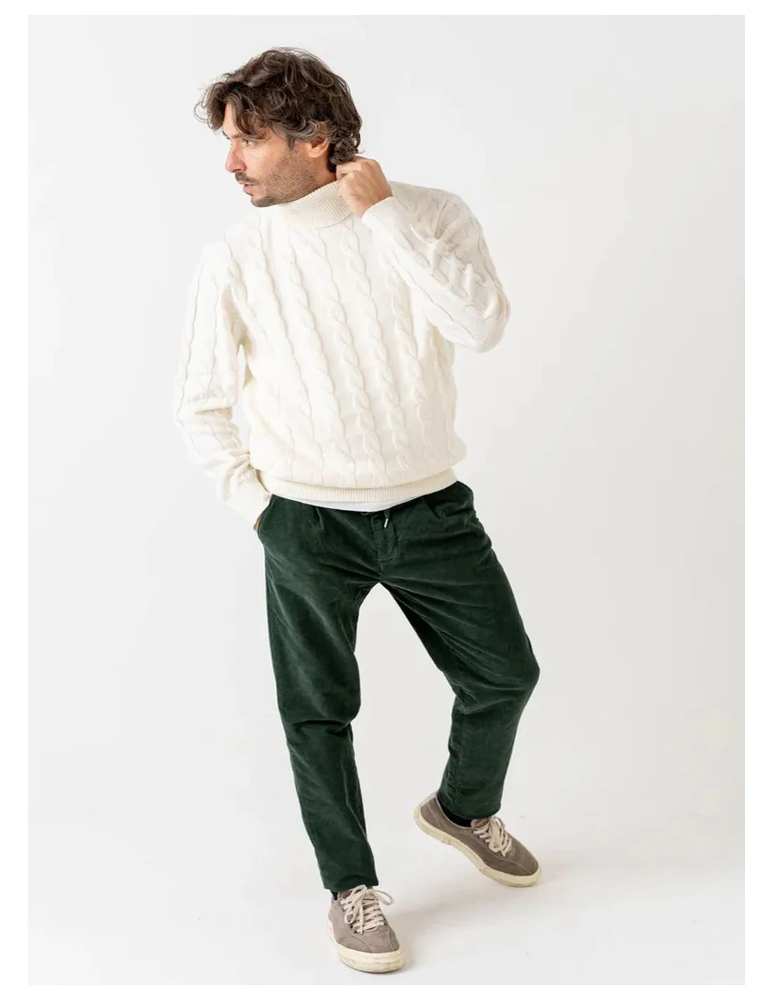 CHANDRA MAGLIA UOMO,DOLCEVITA TRECCE F.7
