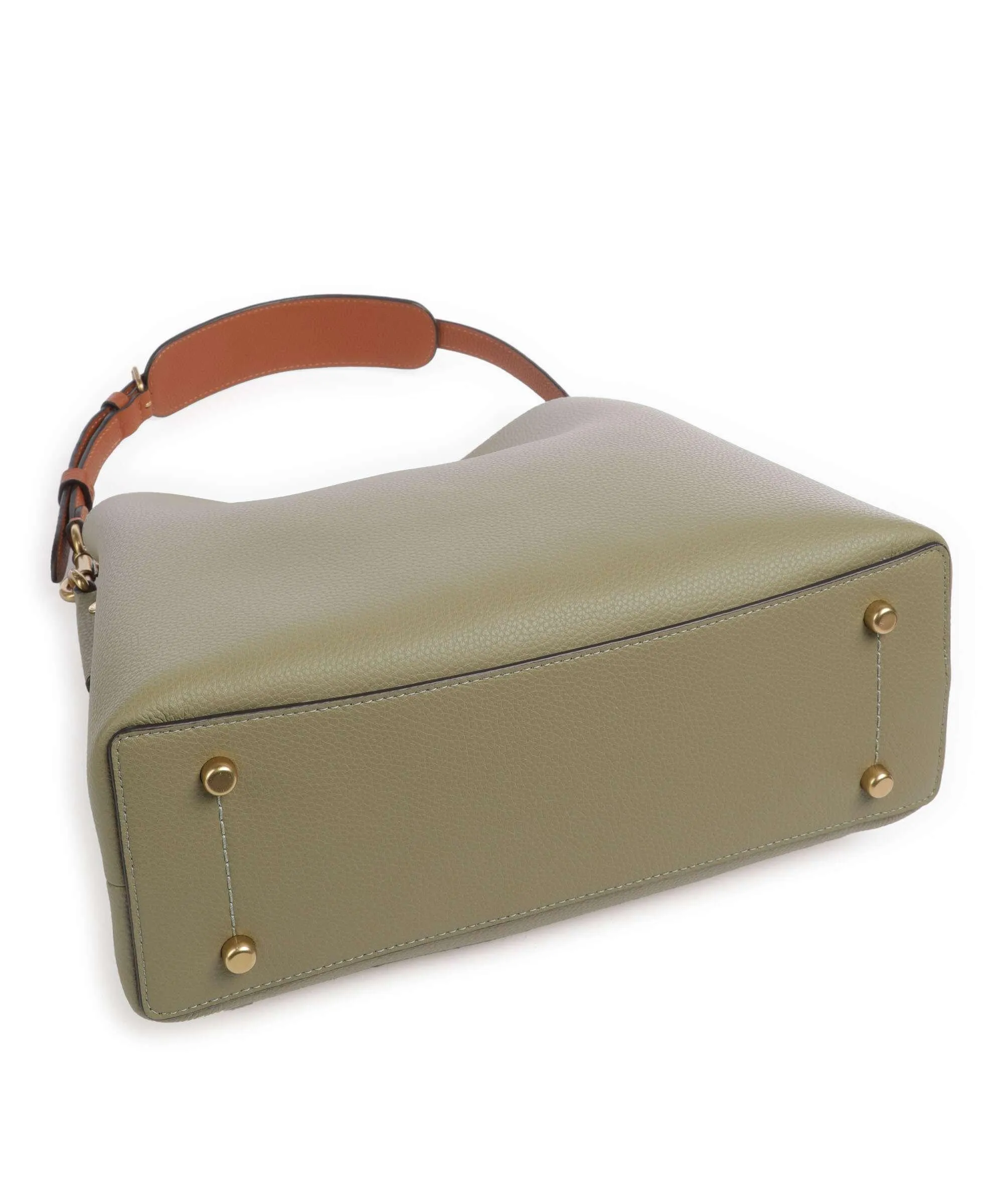  Coach Willow Borsa a spalla pelle granulata verde-oliva  