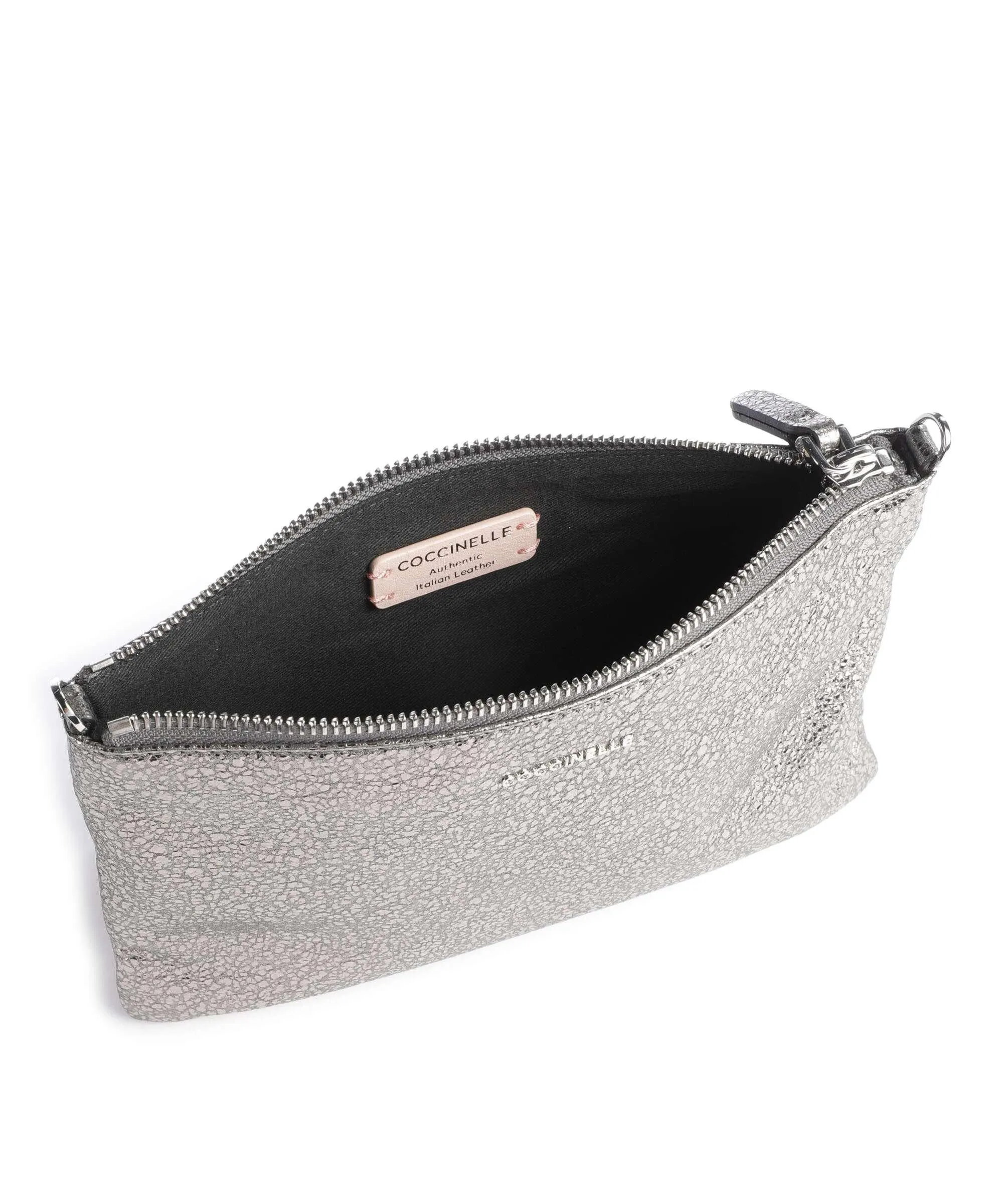  Coccinelle Best Stardust Borsa a tracolla pelle di vacchetta grana grigio  