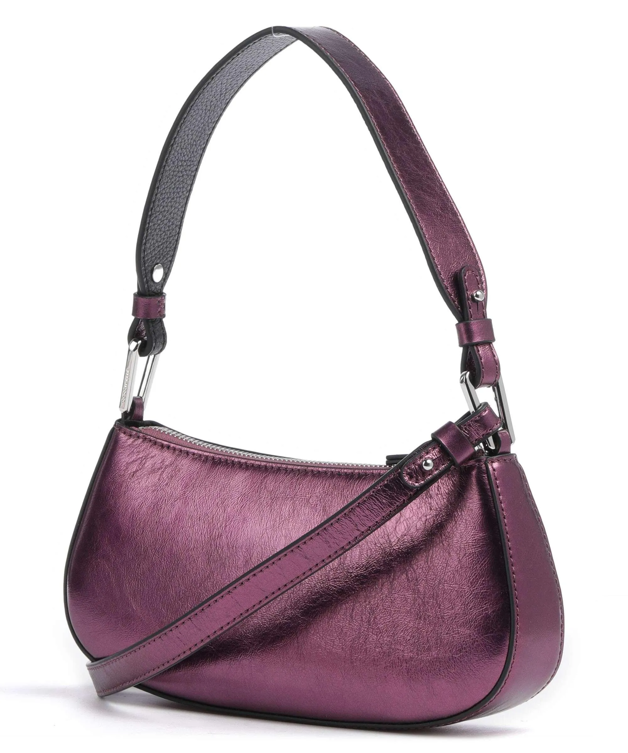  Coccinelle Merveille Pepita Borsa a spalla pelle di vacchetta grana pink  