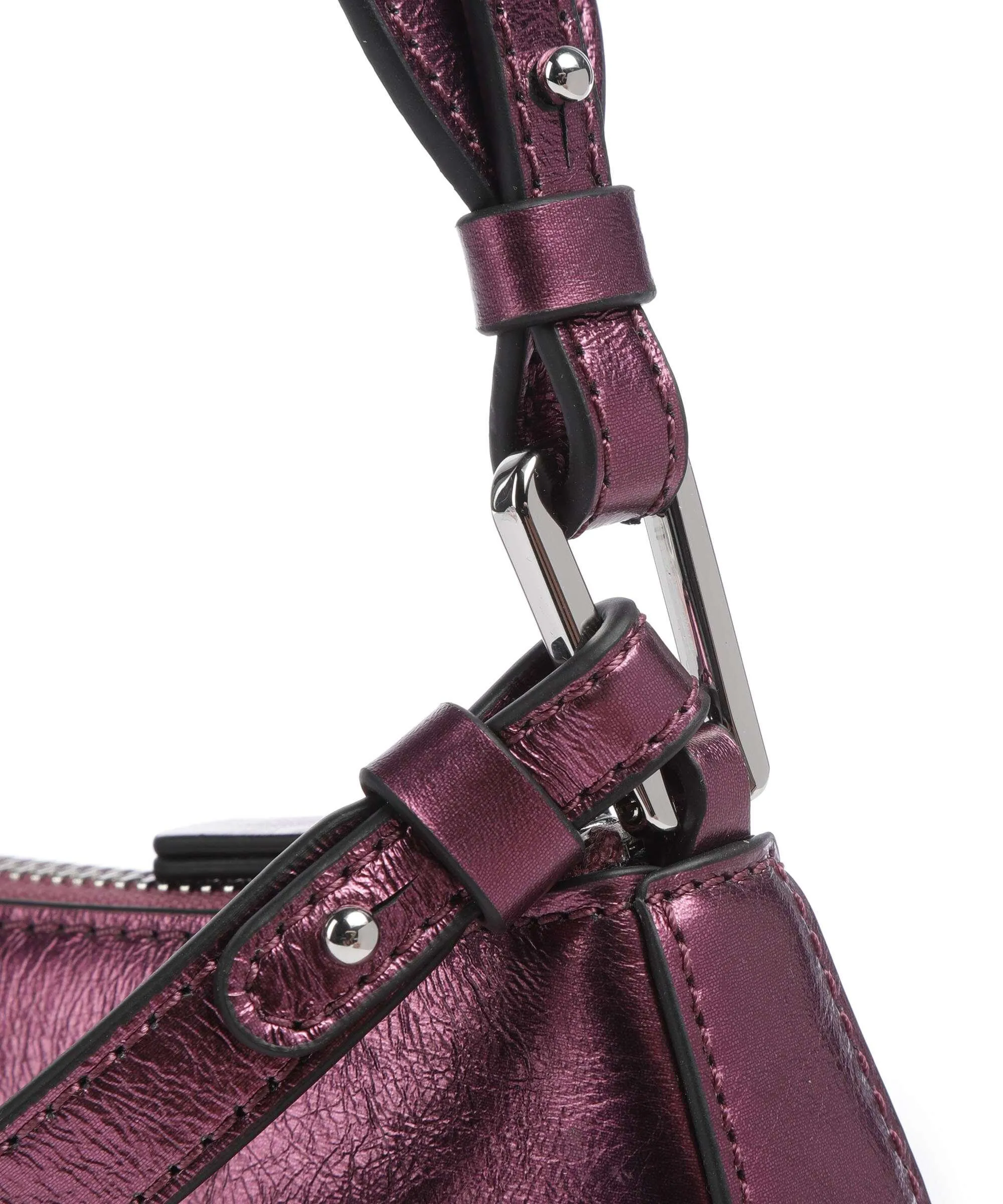  Coccinelle Merveille Pepita Borsa a spalla pelle di vacchetta grana pink  