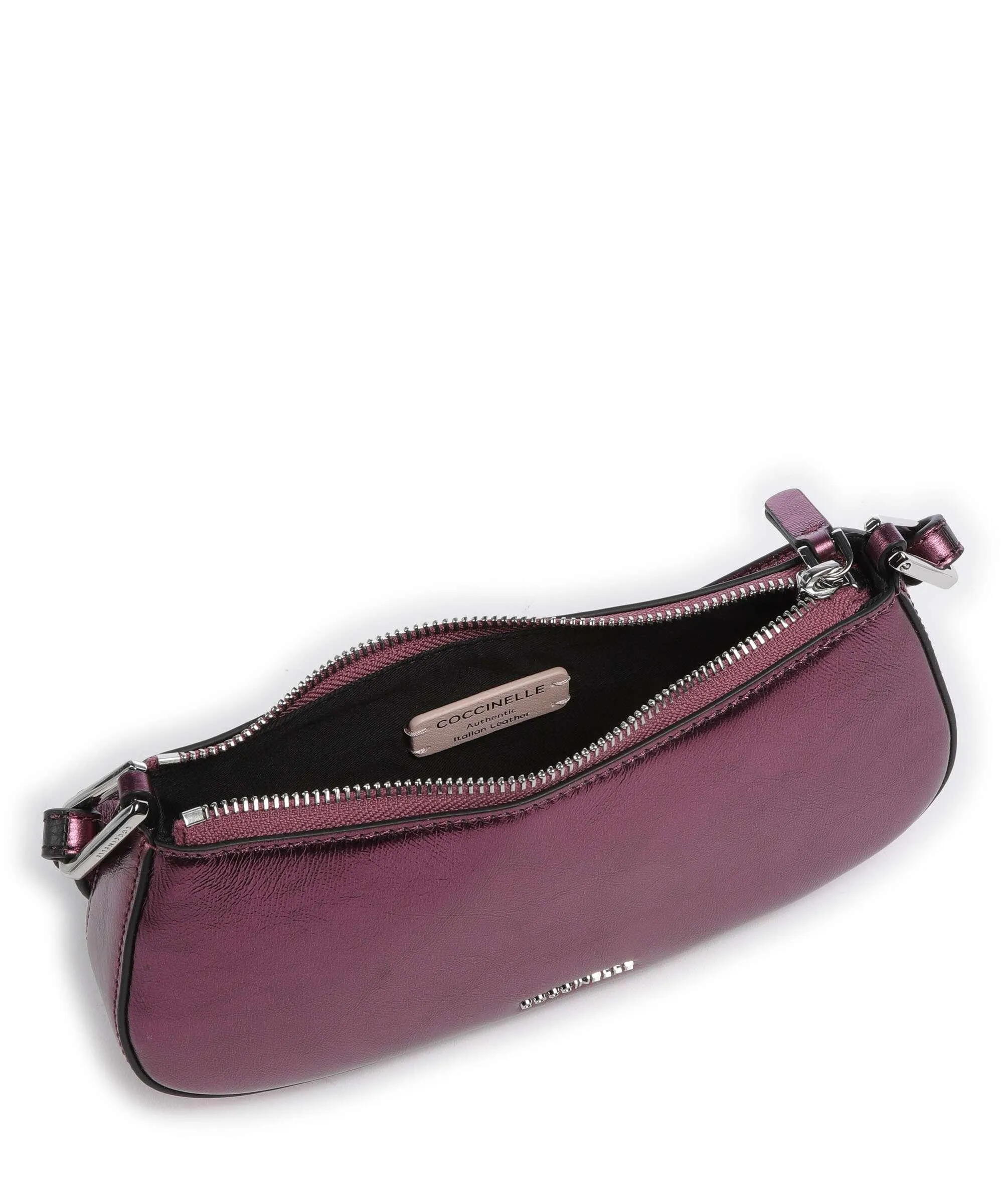  Coccinelle Merveille Pepita Borsa a spalla pelle di vacchetta grana pink  