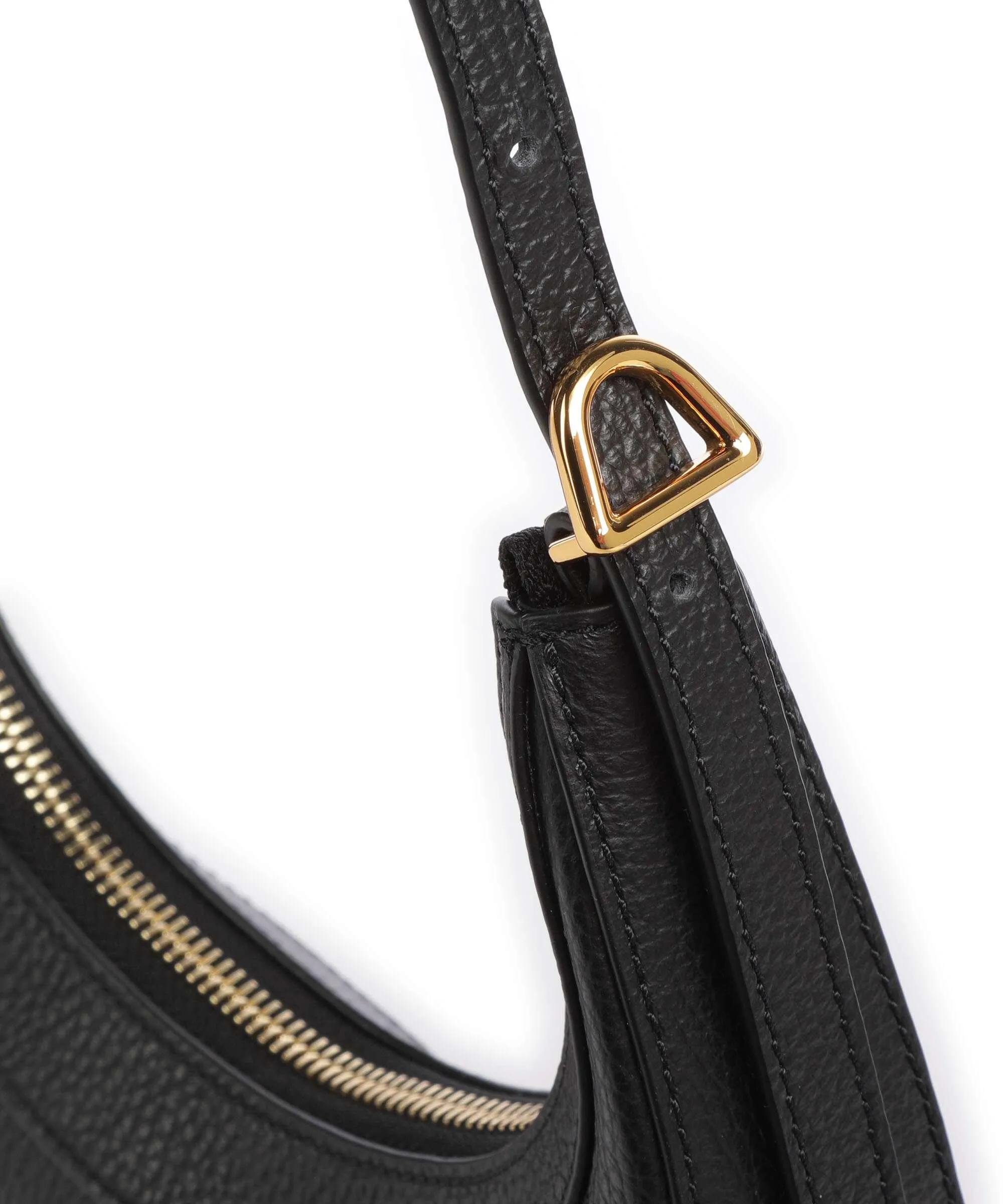  Coccinelle Whisper Borsa a spalla pelle di vacchetta grana nero  