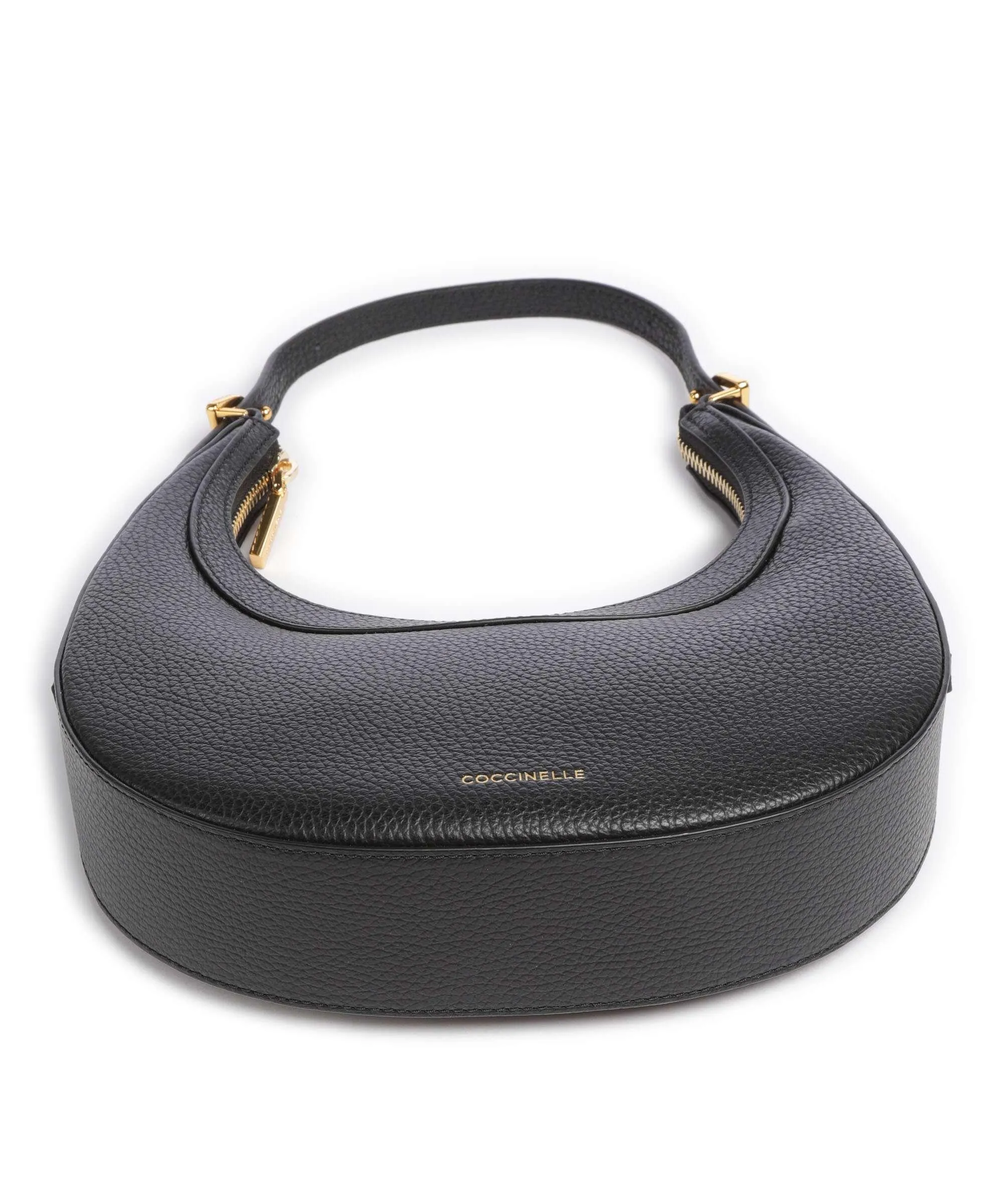  Coccinelle Whisper Borsa a spalla pelle di vacchetta grana nero  