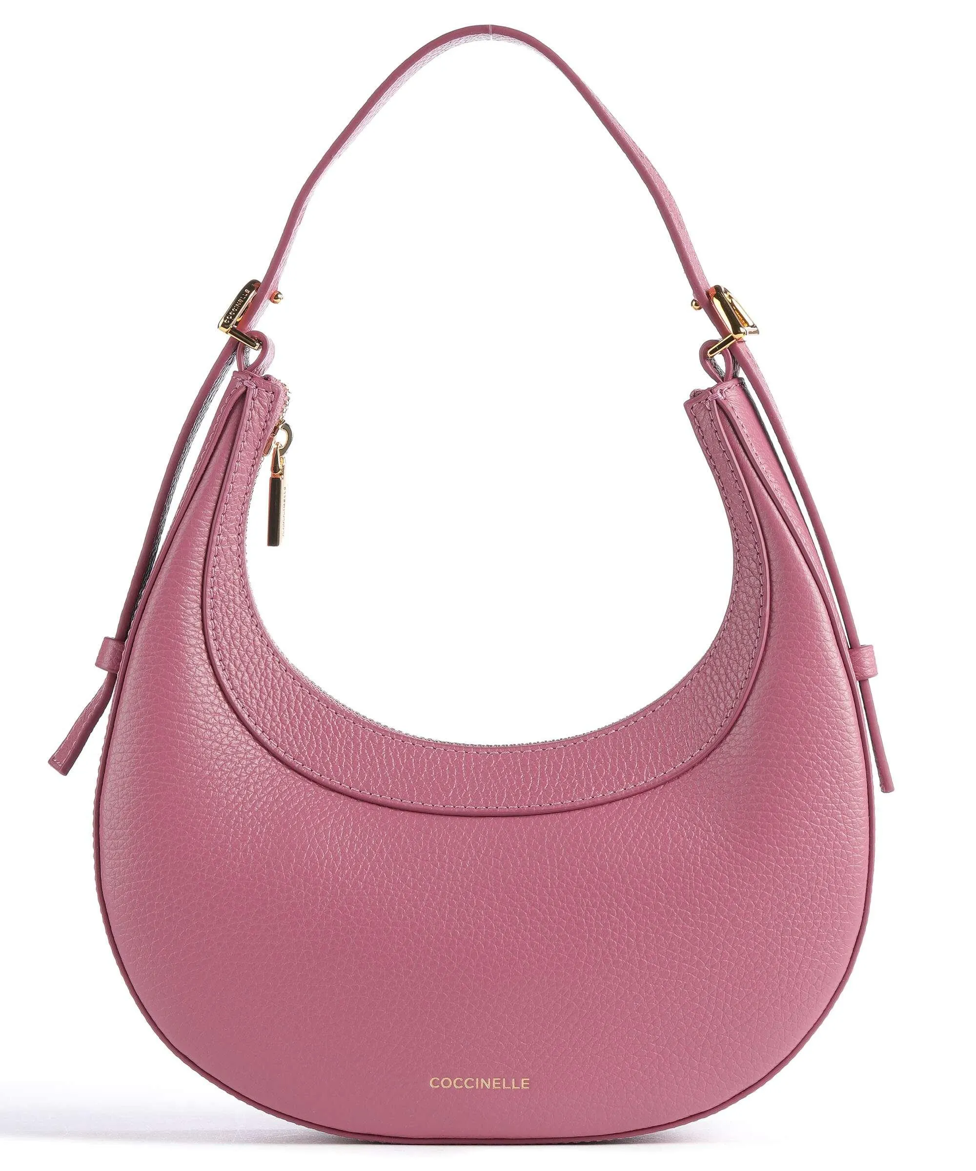  Coccinelle Whisper Borsa a spalla pelle di vacchetta grana pink  