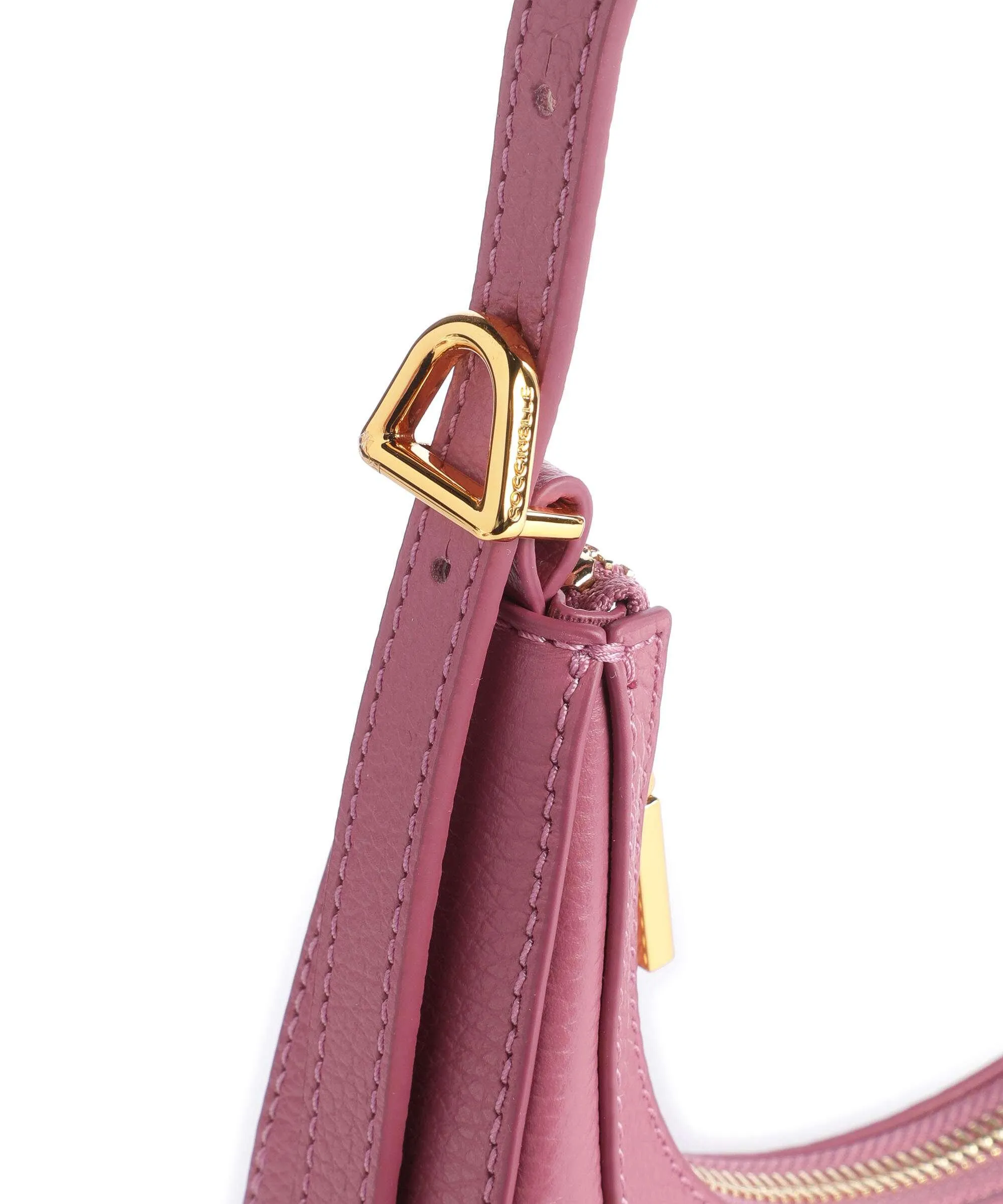  Coccinelle Whisper Borsa a spalla pelle di vacchetta grana pink  