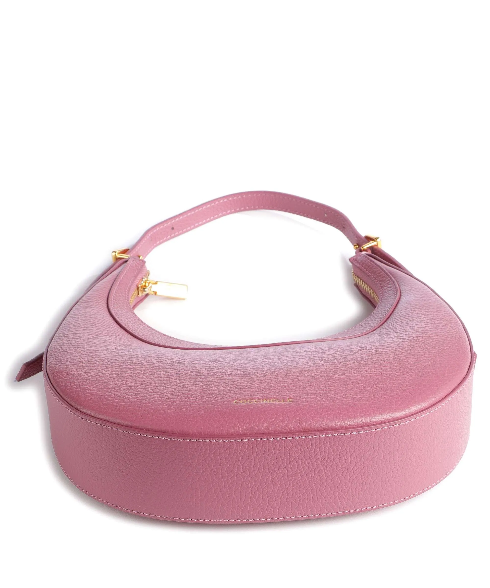  Coccinelle Whisper Borsa a spalla pelle di vacchetta grana pink  