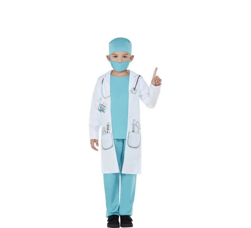costume blu medica per i ragazzi